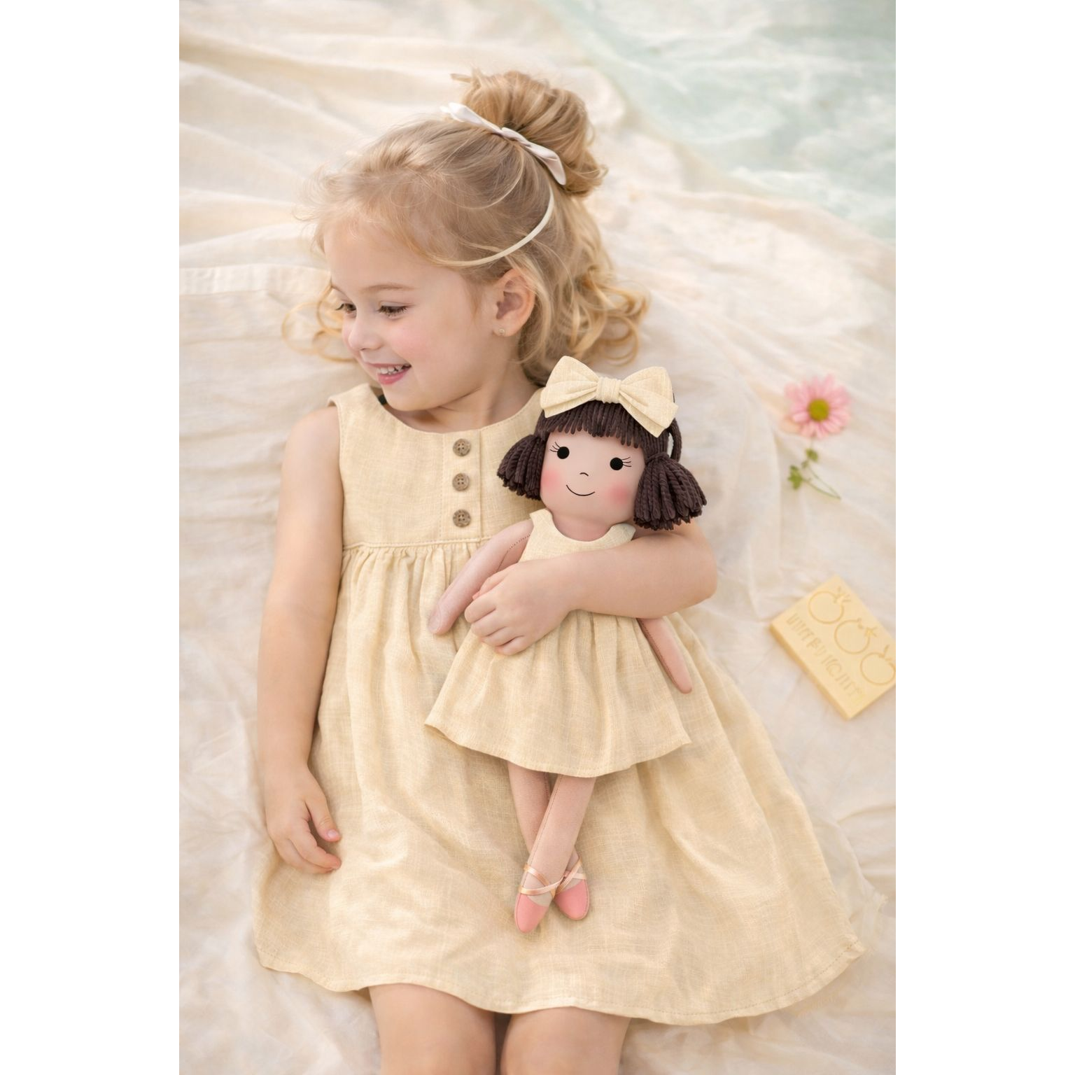 Kit Boneca Alice Liso Amarelo