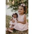 Kit Boneca Bella Liso Rosa