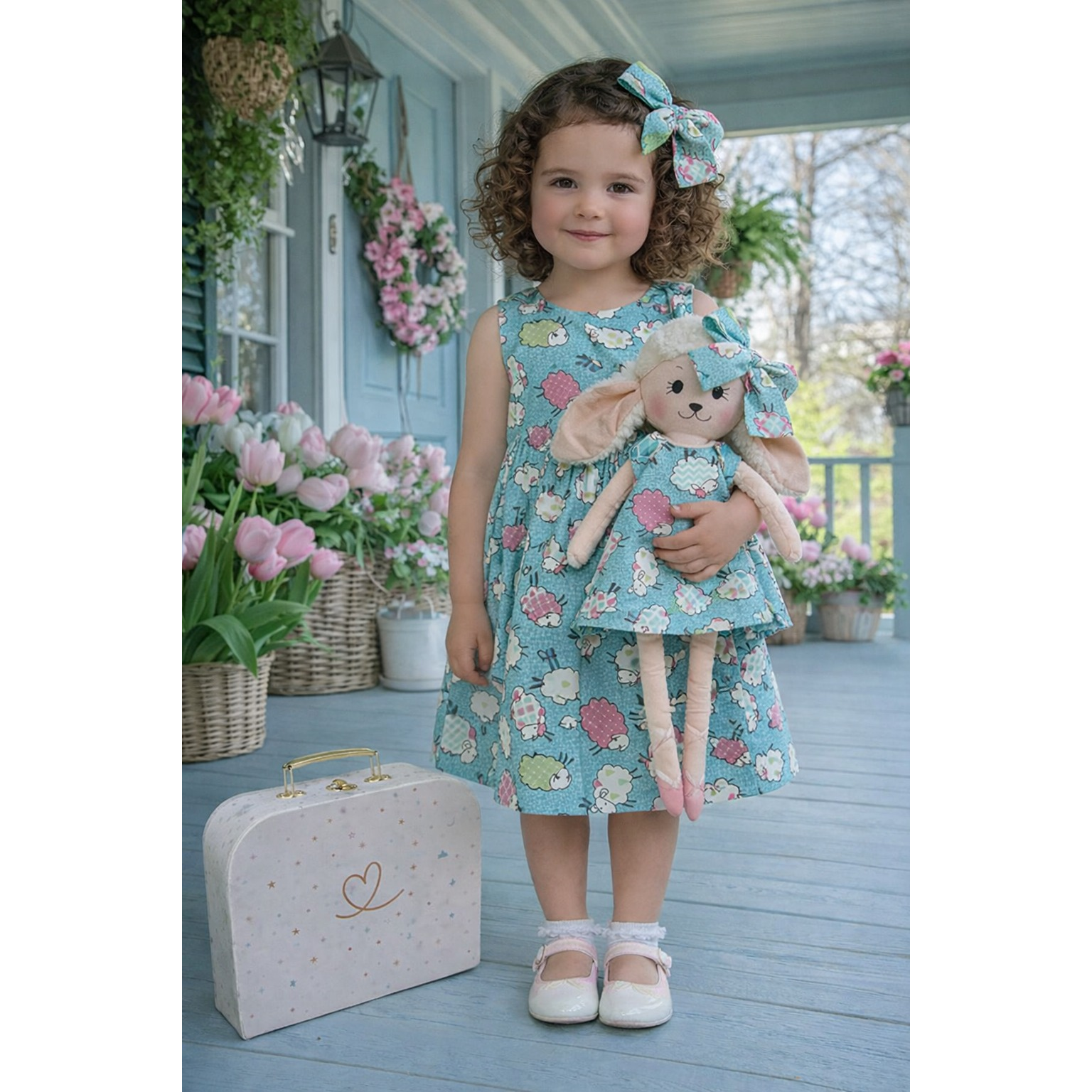 Kit Boneca Dona Ovelha Ovelha + Petit Case