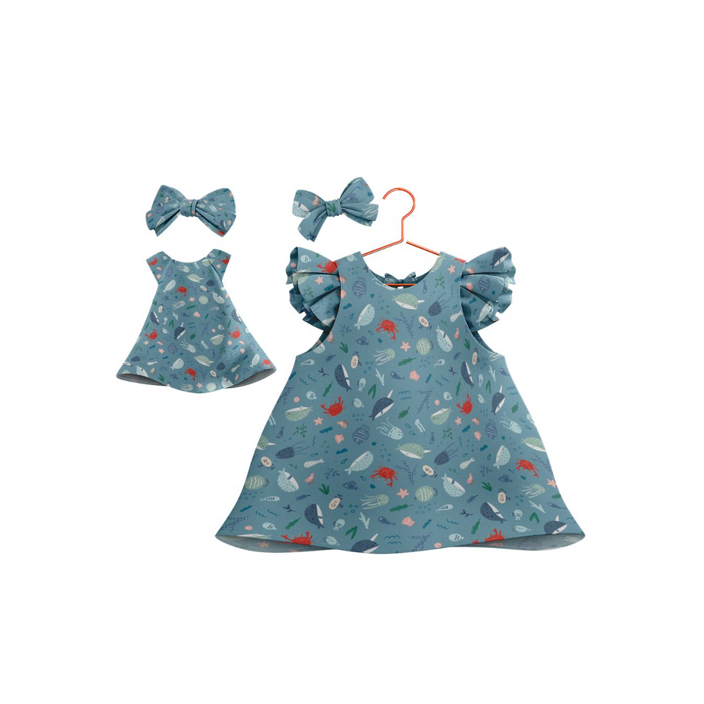 Kit Vestidos Fundo do Mar