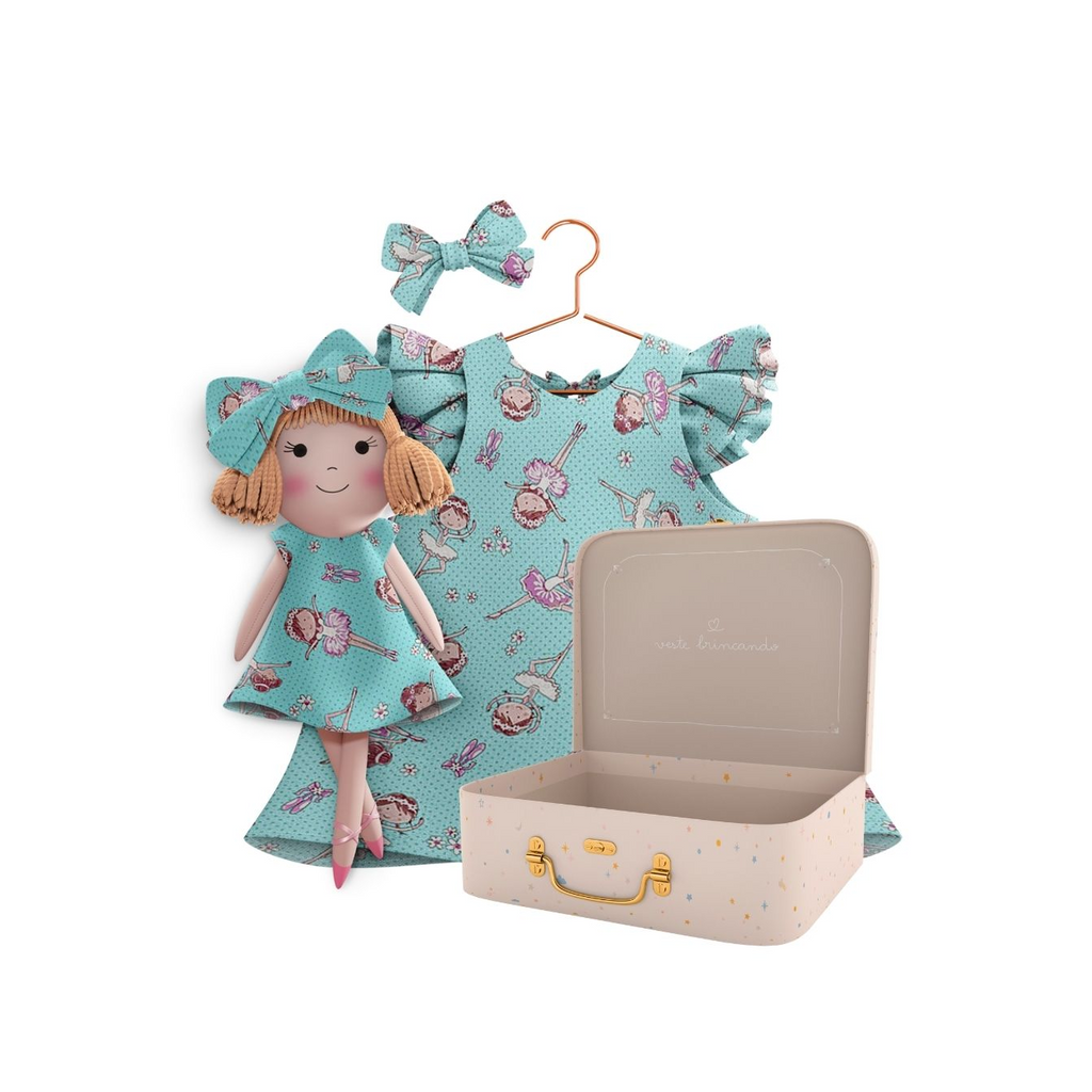 Kit Boneca Nina Ballet + Petit Case