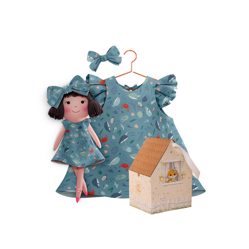 Kit Boneca Alice Fundo do Mar