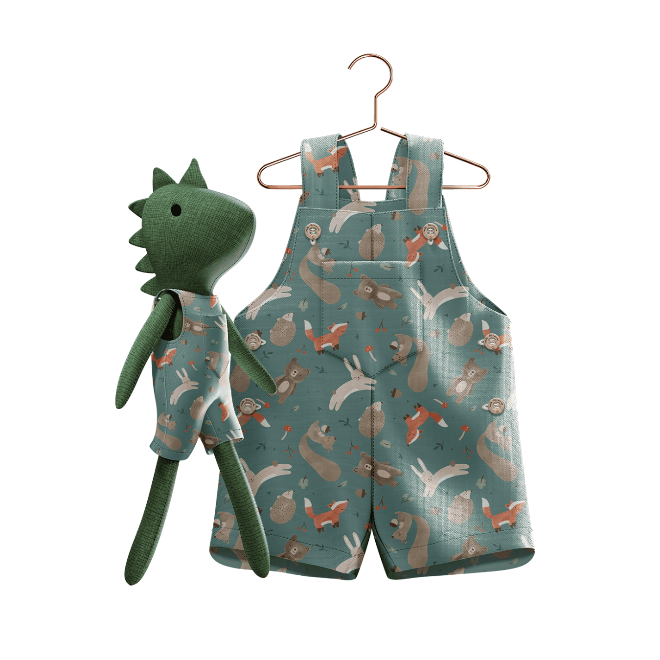 Kit Boneco Dino Bosque