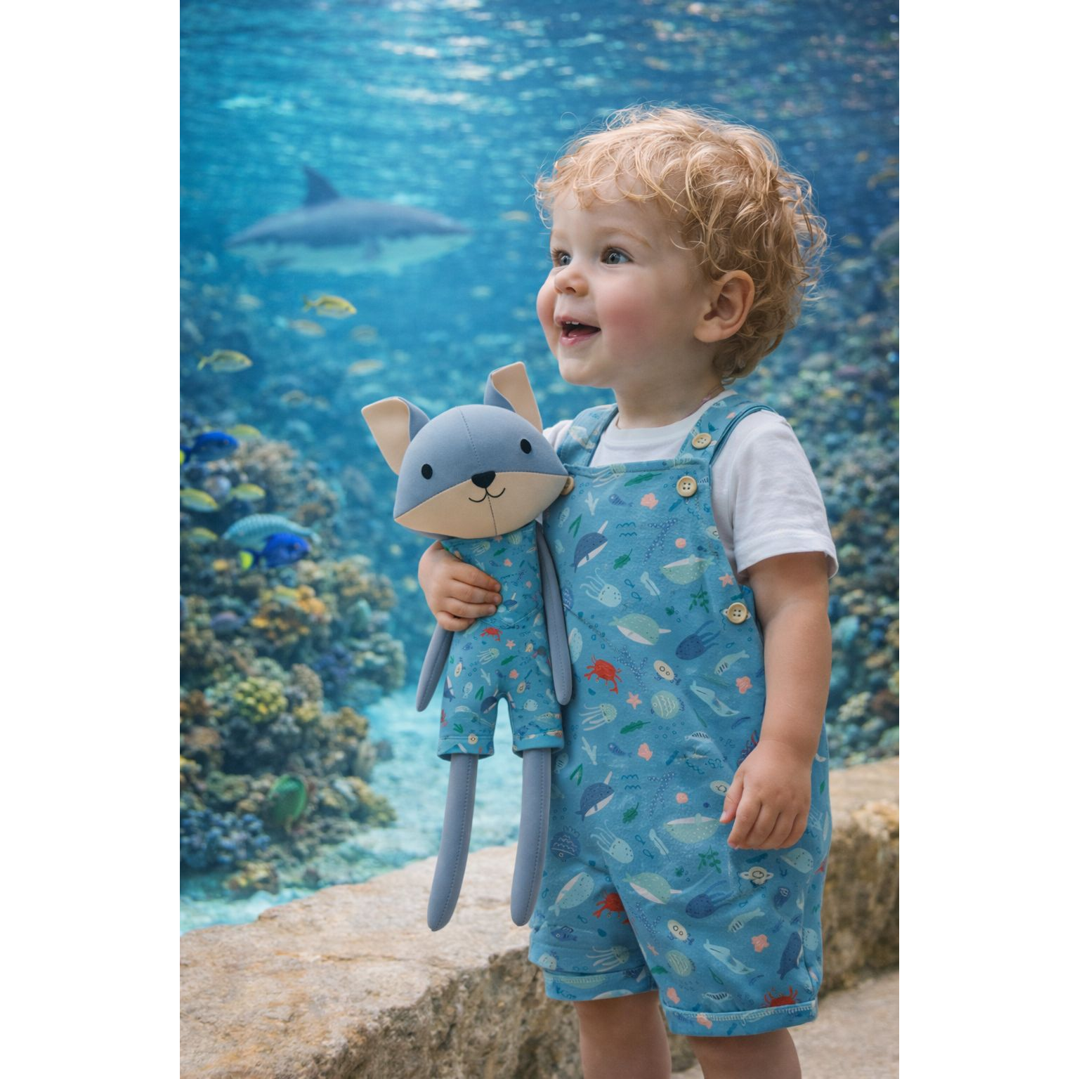 Kit Boneco Raposo Fundo do Mar