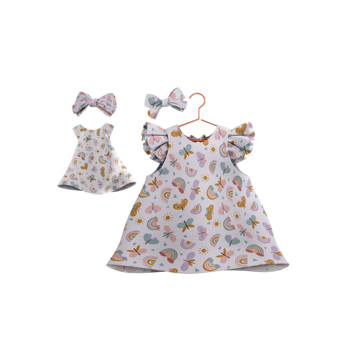 Kit Vestidos Arco Iris