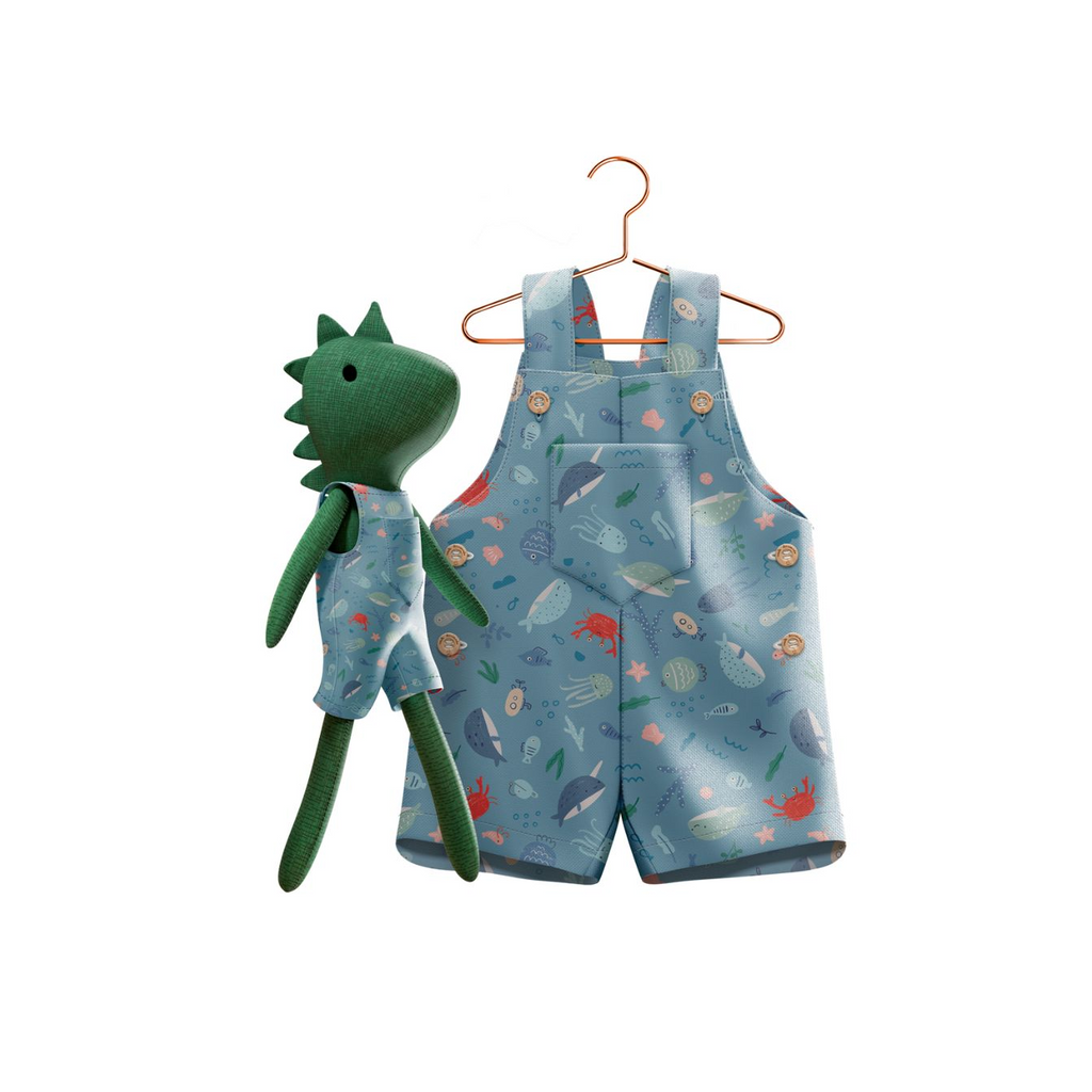 Kit Boneco Dino Fundo do Mar