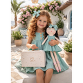 Kit Boneca Kika Liso Verde + Petit Case