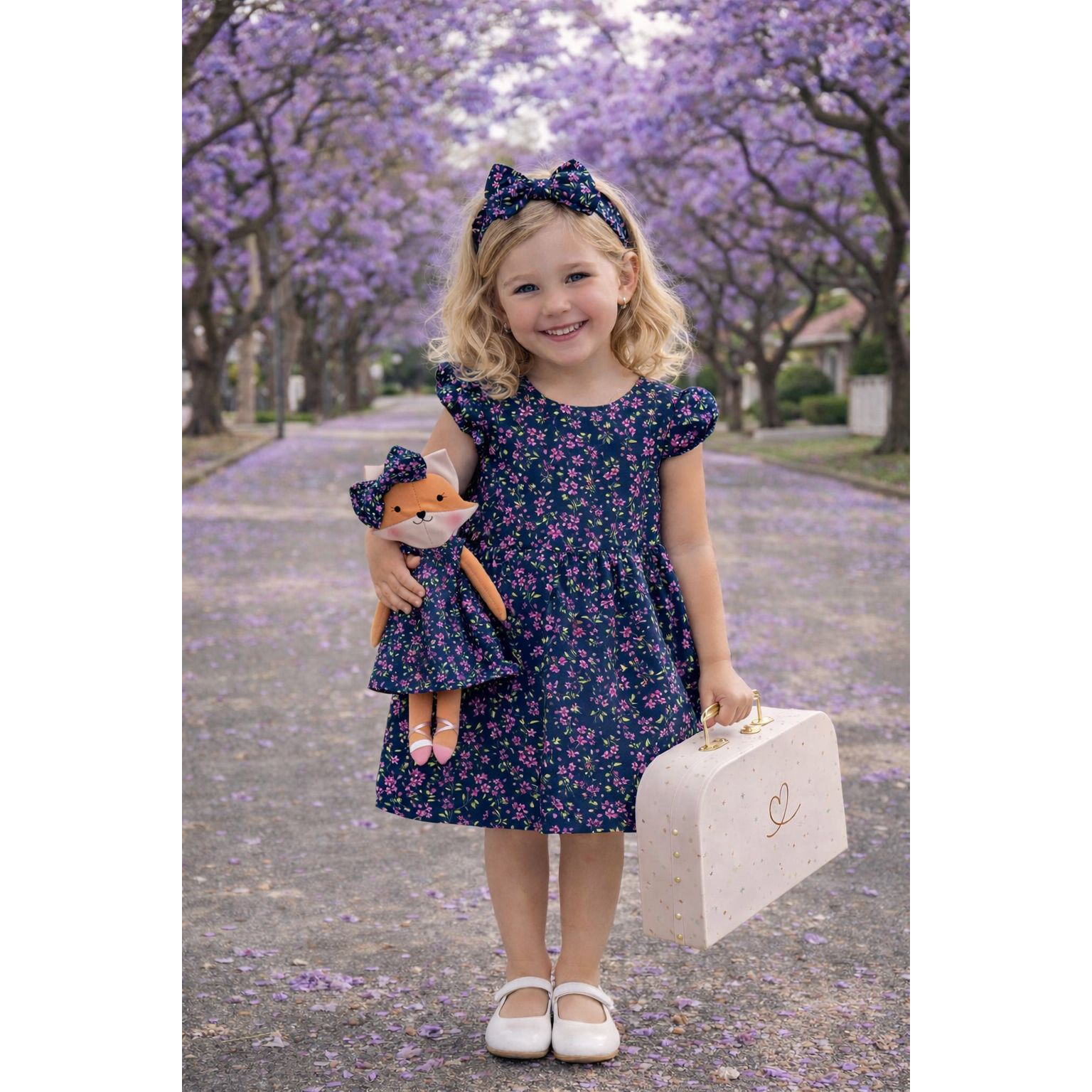Kit Boneca Dona Raposa Florzinha + Petit Case