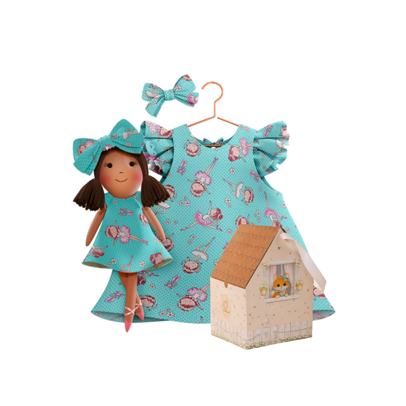 Kit Boneca Manu Ballet