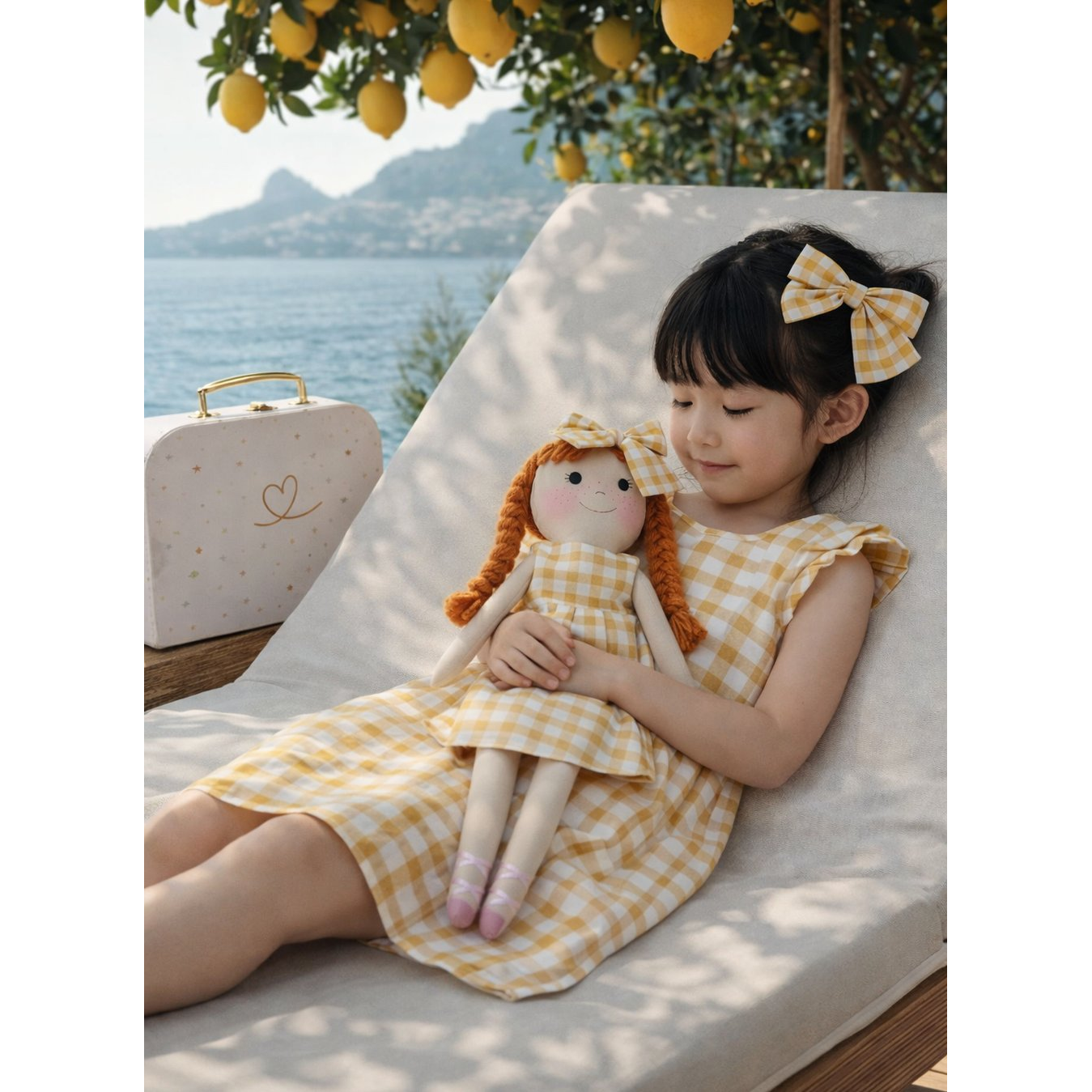 Kit Boneca Duda Xadrez + Petit Case