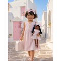 Kit Boneca Juju Liso Rosa + Petit Case
