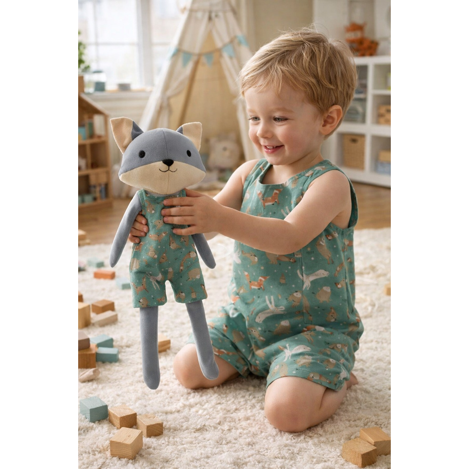 Kit Boneco Raposo Bosque