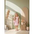 Kit Boneca Aninha Liso Rosa