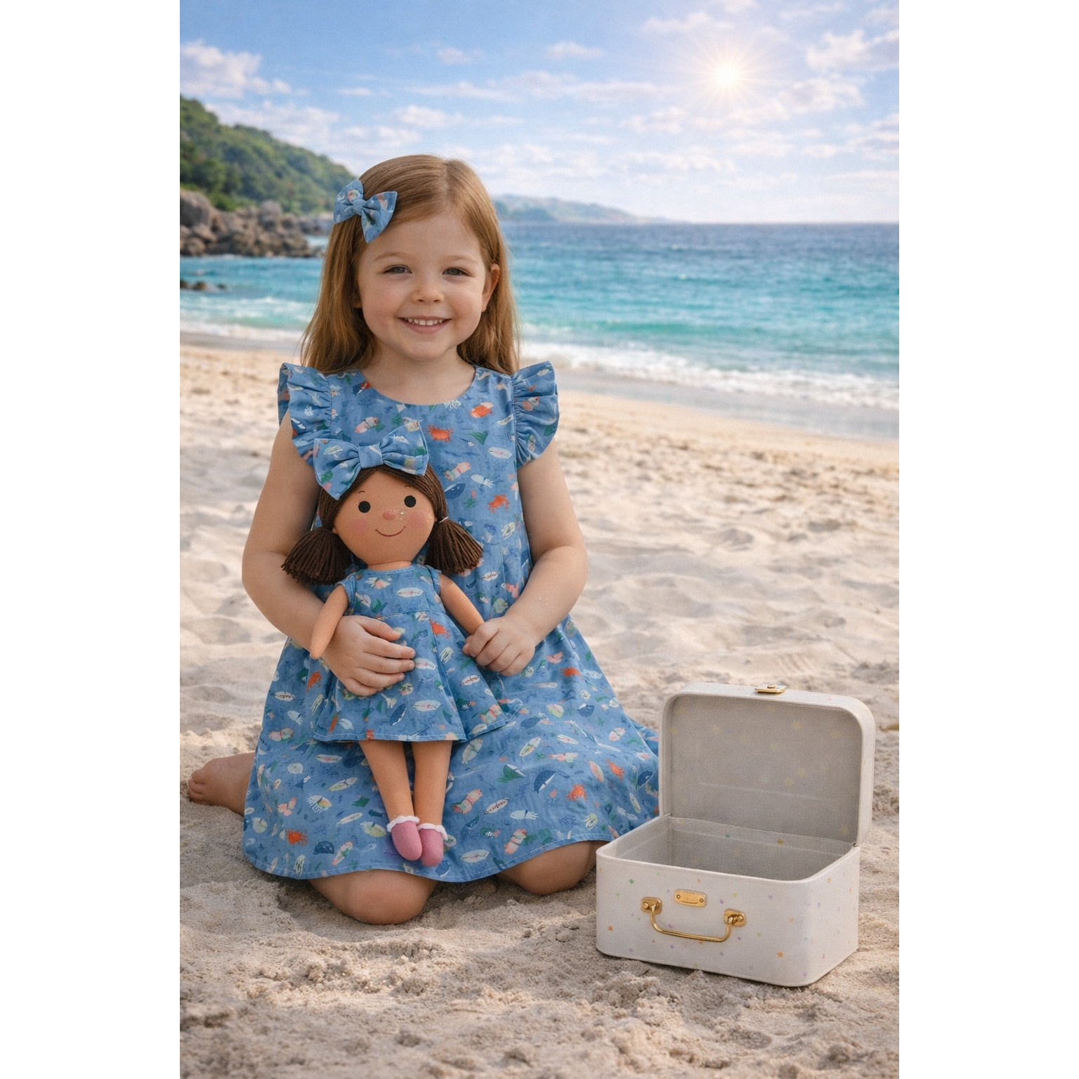 Kit Boneca Manu Fundo do Mar + Petit Case