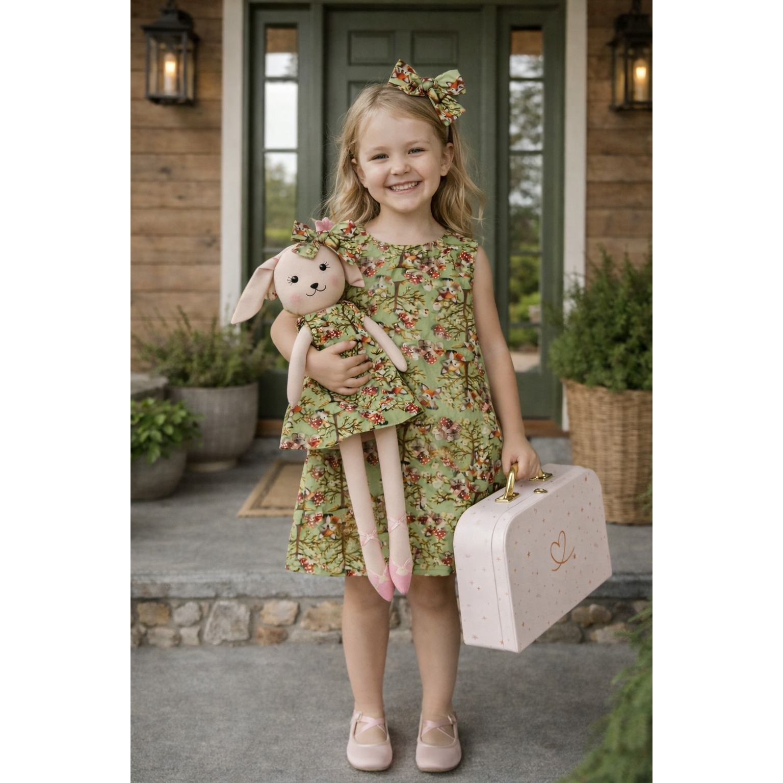 Kit Boneca Coelhinha Chloe Fox + Petit Case