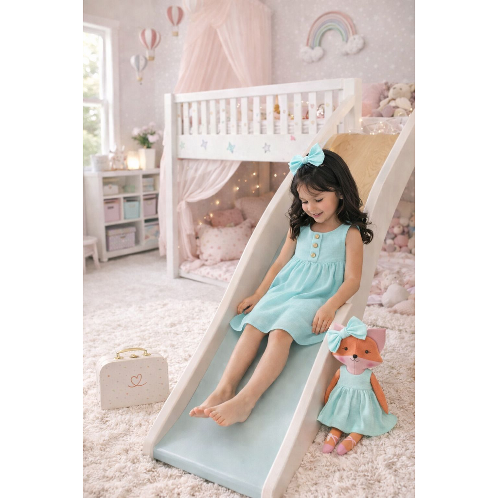 Kit Boneca Dona Raposa Liso Verde + Petit Case