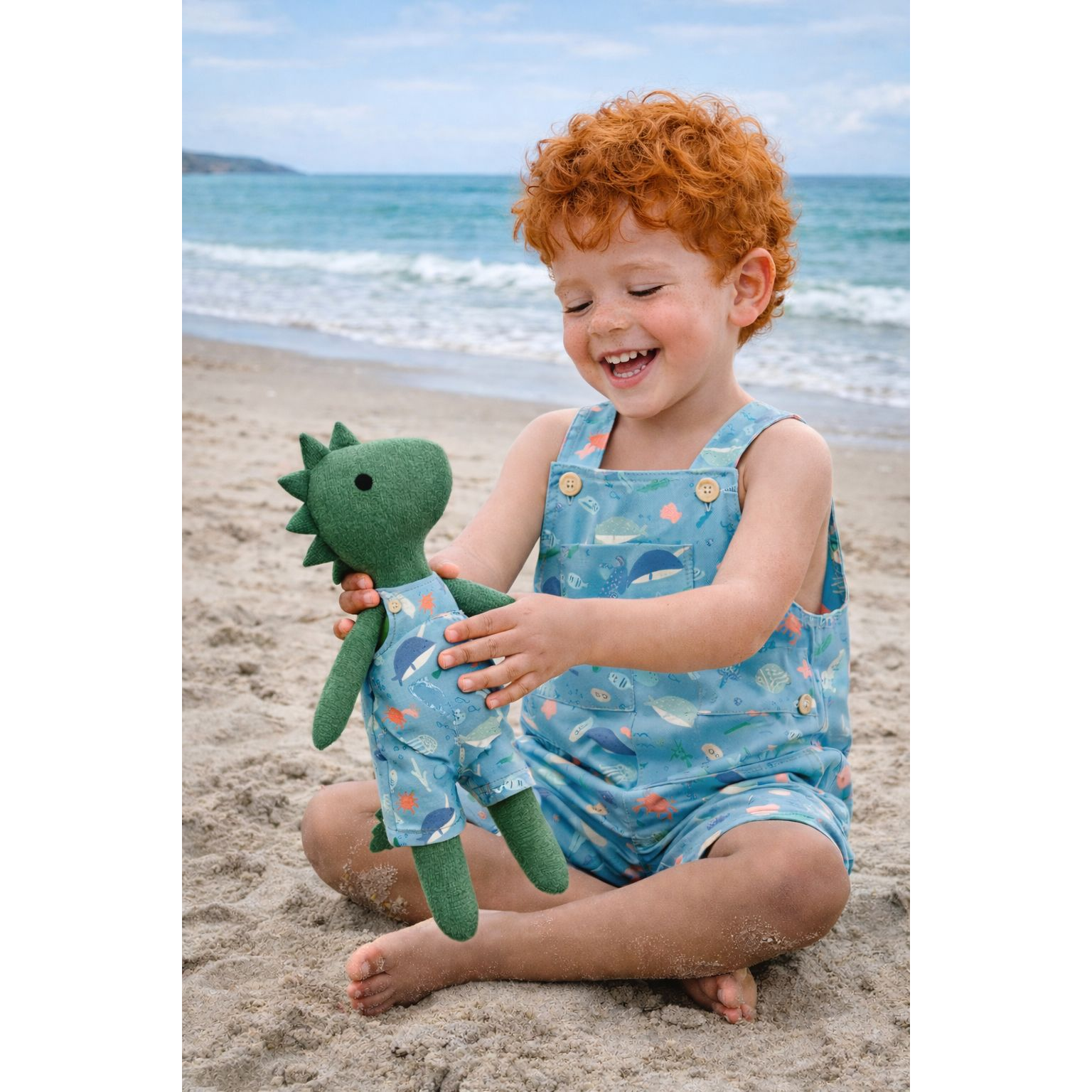 Kit Boneco Dino Fundo do Mar