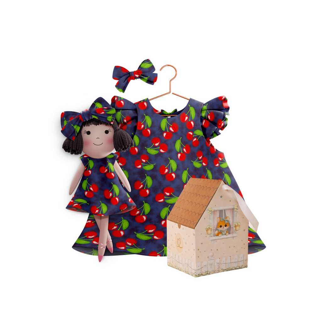 Kit Boneca Alice Cereja