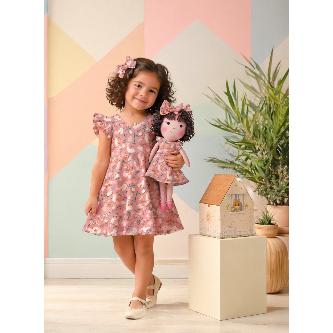 Kit Boneca Nelinha Jardim