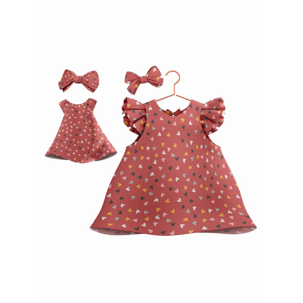 Kit Vestidos Corações
