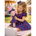 Kit Boneca Coelhinha Chloe Cereja + Petit Case