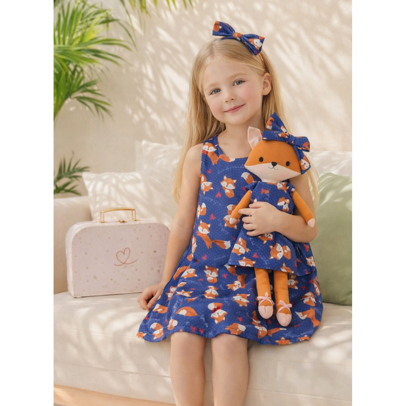 Kit Boneca Dona Raposa Raposinha + Petit Case