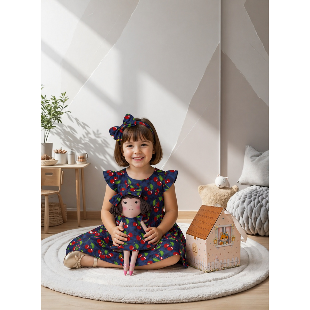 Kit Boneca Alice Cereja