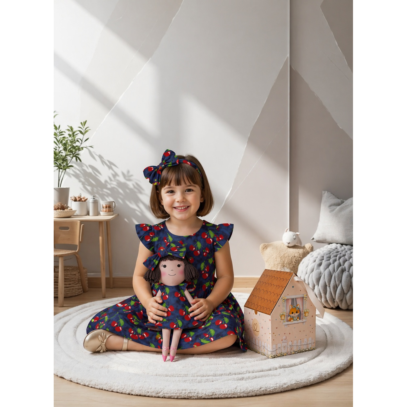 Kit Boneca Alice Cereja