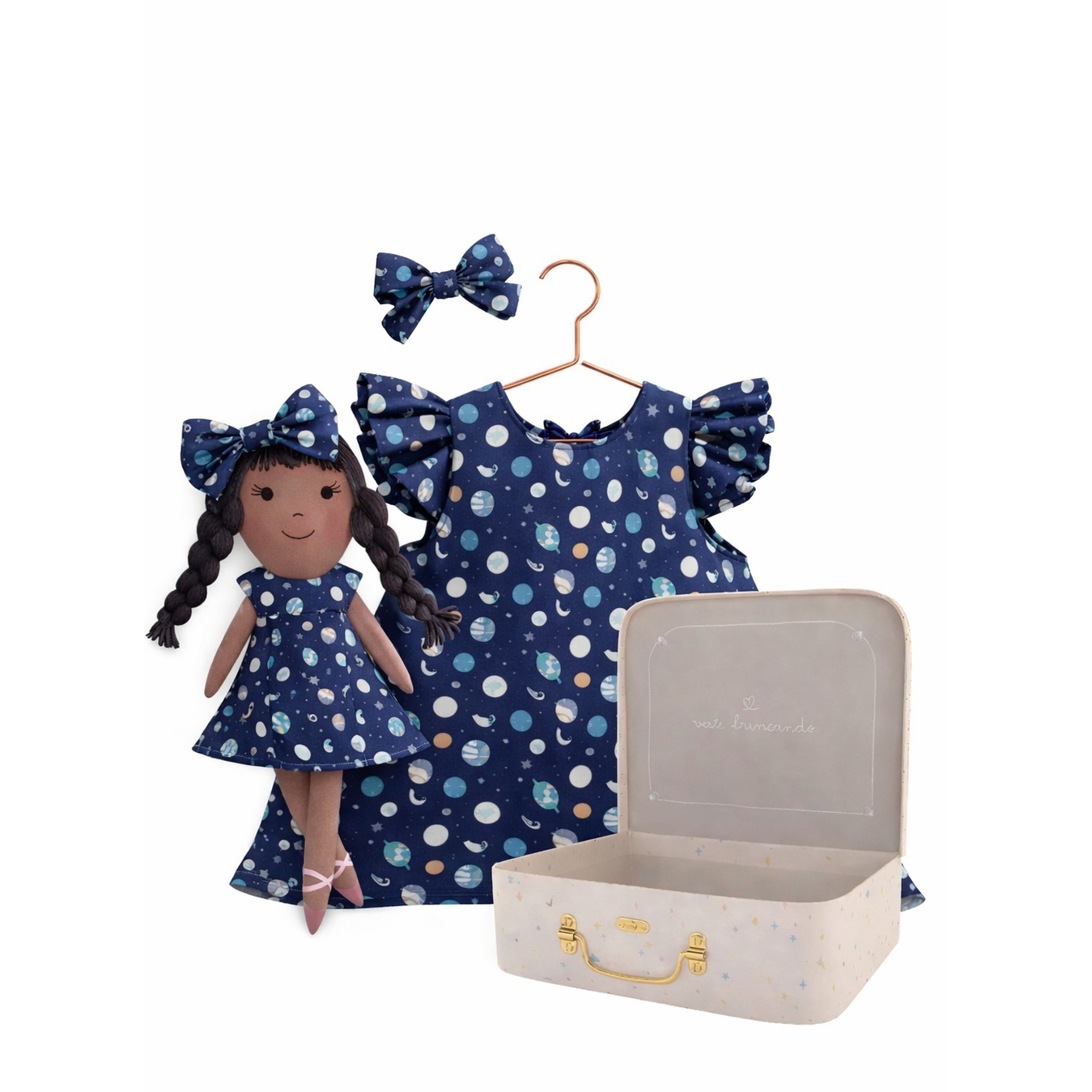 Kit Boneca Juju Espaço + Petit Case