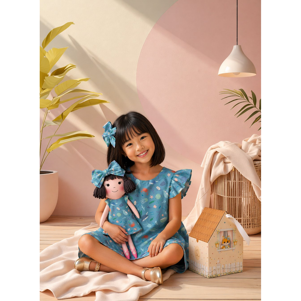 Kit Boneca Alice Fundo do Mar