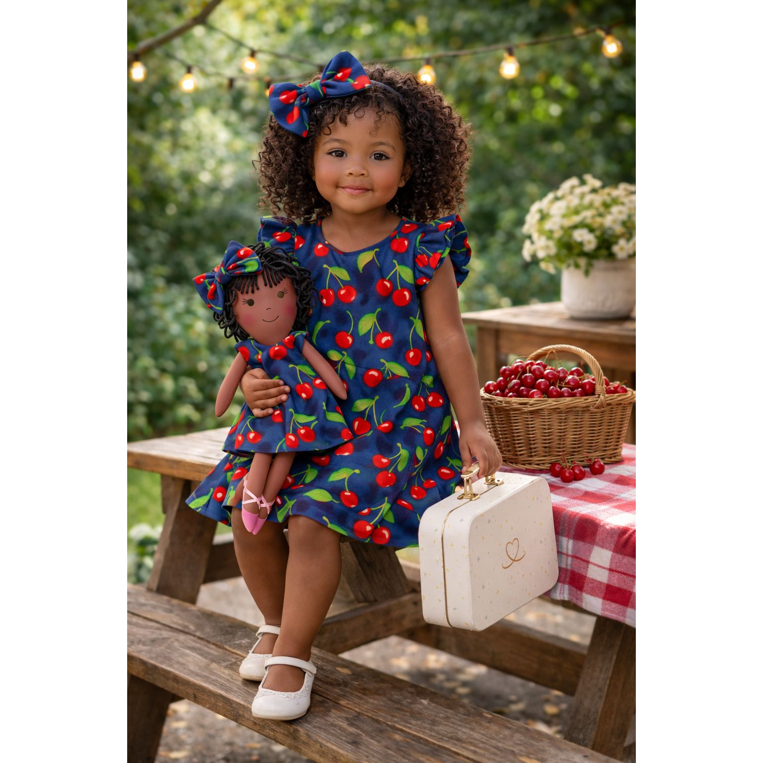 Kit Boneca Bella Cereja + Petit Case