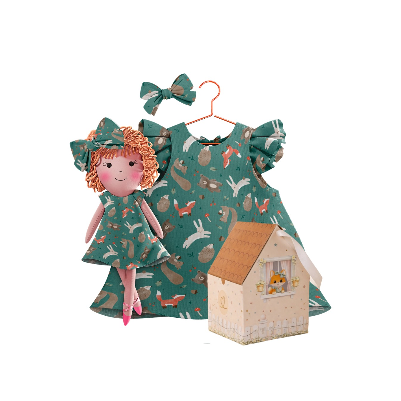 Kit Boneca Aninha Bosque
