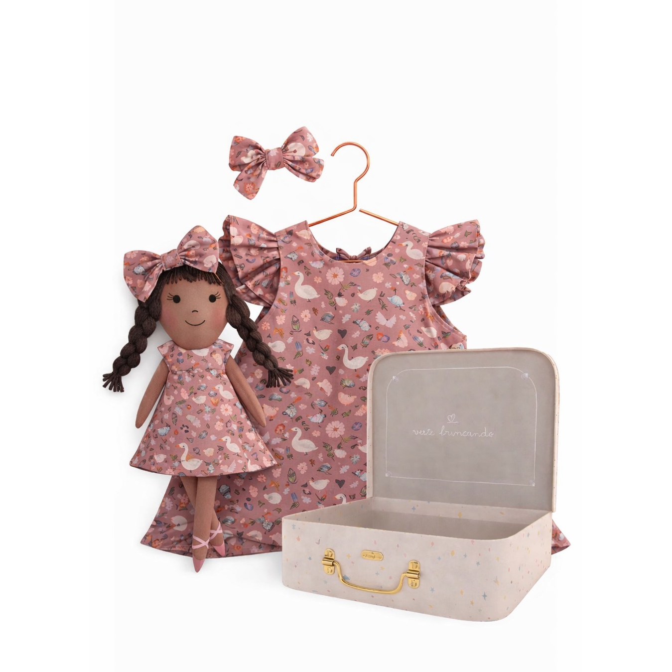 Kit Boneca Juju Jardim + Petit Case