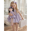 Kit Boneca Kika Liso Lilas + Petit Case