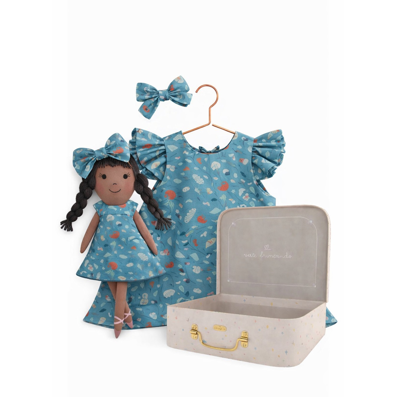 Kit Boneca Juju Fundo do Mar + Petit Case