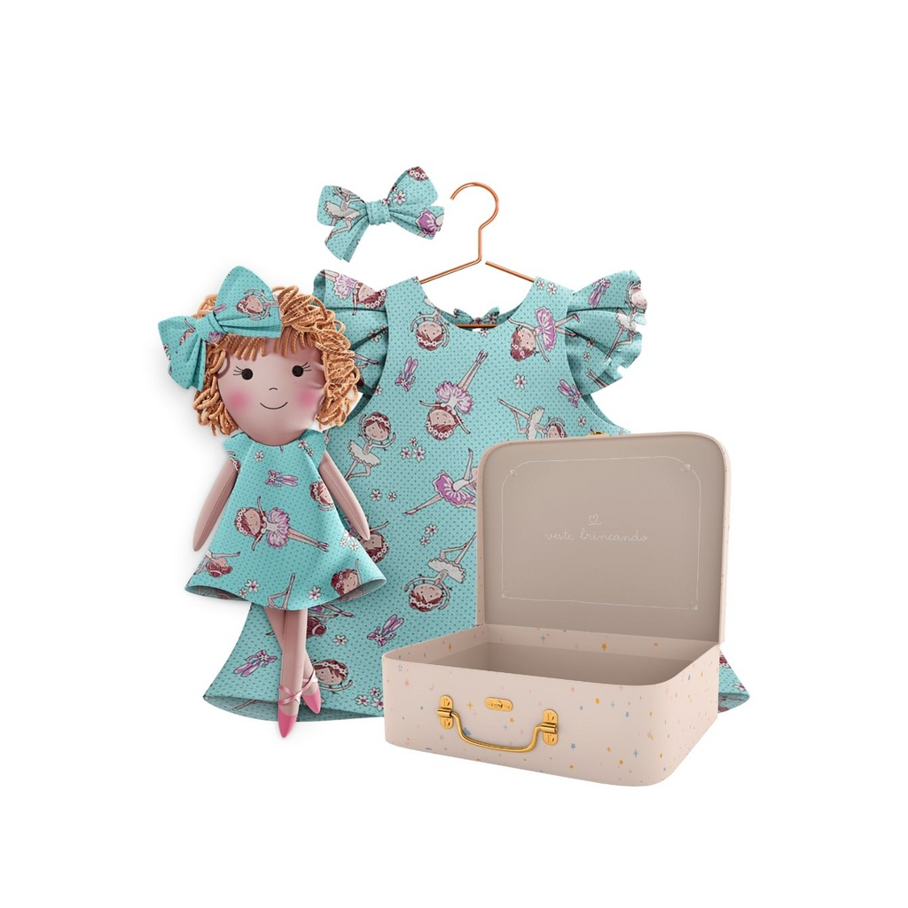Kit Boneca Aninha Ballet + Petit Case