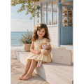 Kit Boneca Aninha Liso Amarelo + Petit Case