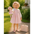 Kit Boneca Aninha Liso Rosa + Petit Case