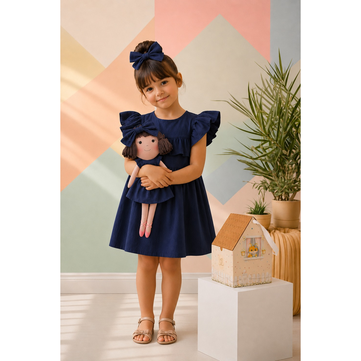 Kit Boneca Alice Azul Marinho