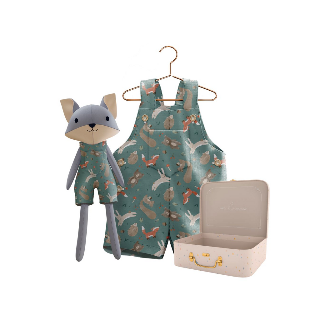 Kit Boneco Raposo Bosque + Petit Case
