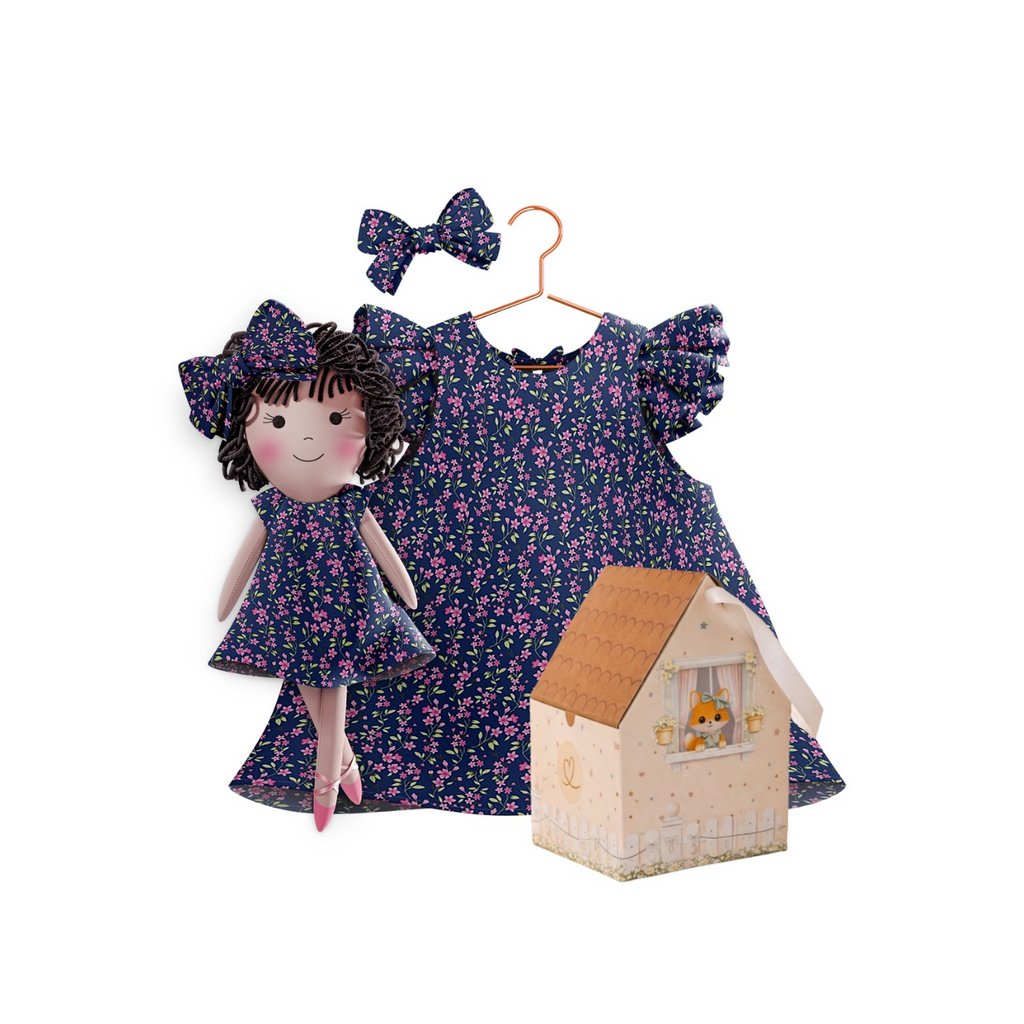 Kit Boneca Nelinha Florzinha