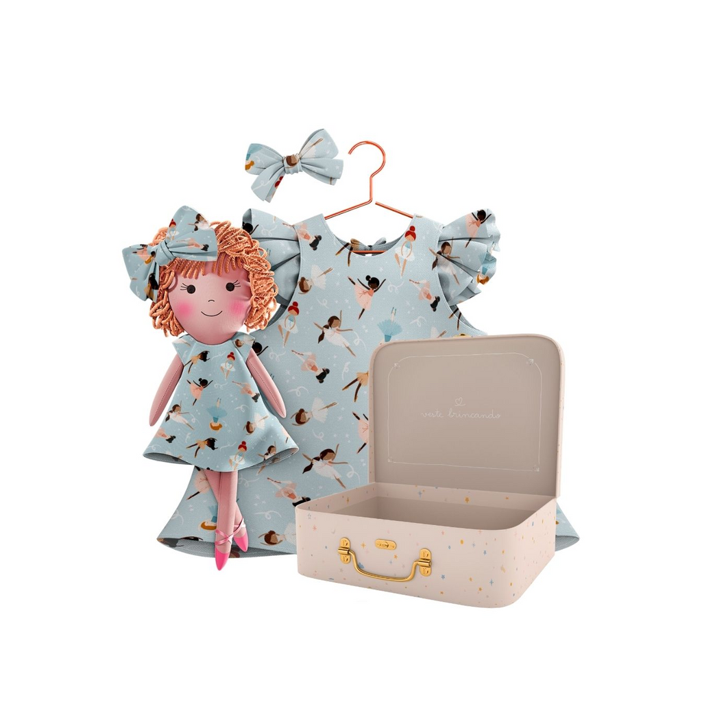Kit Boneca Aninha Bailarina + Petit Case