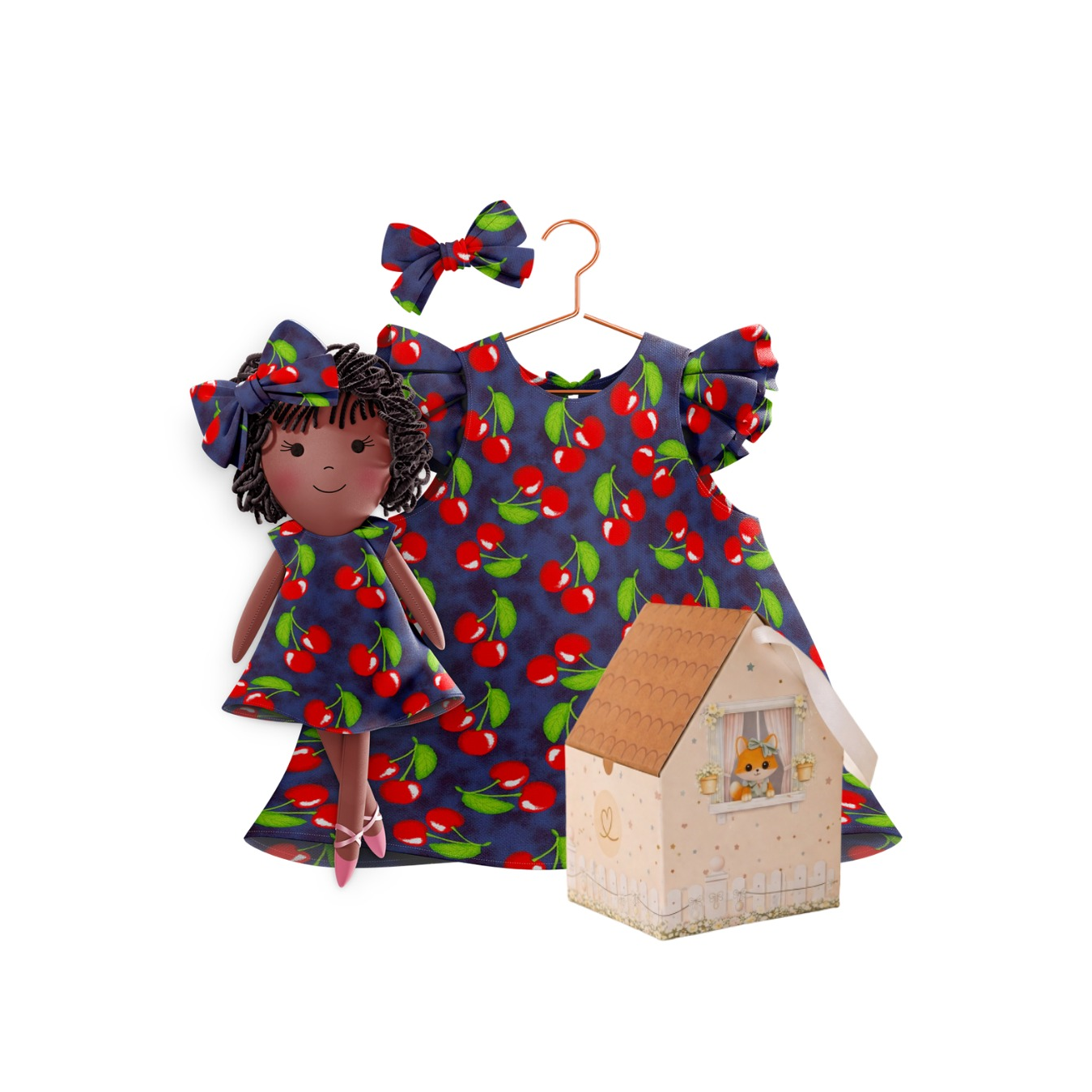 Kit Boneca Bella Cereja