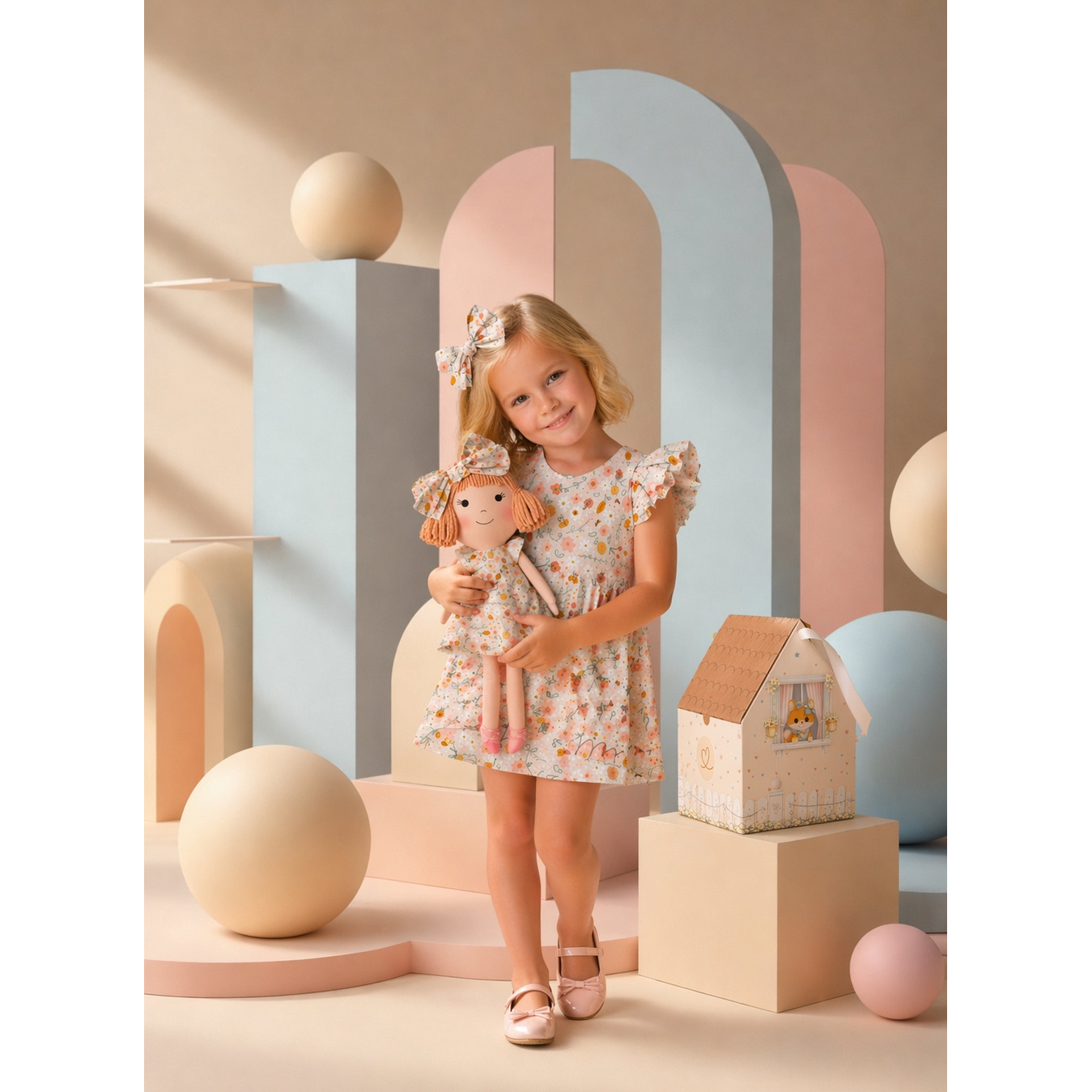 Kit Boneca Nina Pic-Nic