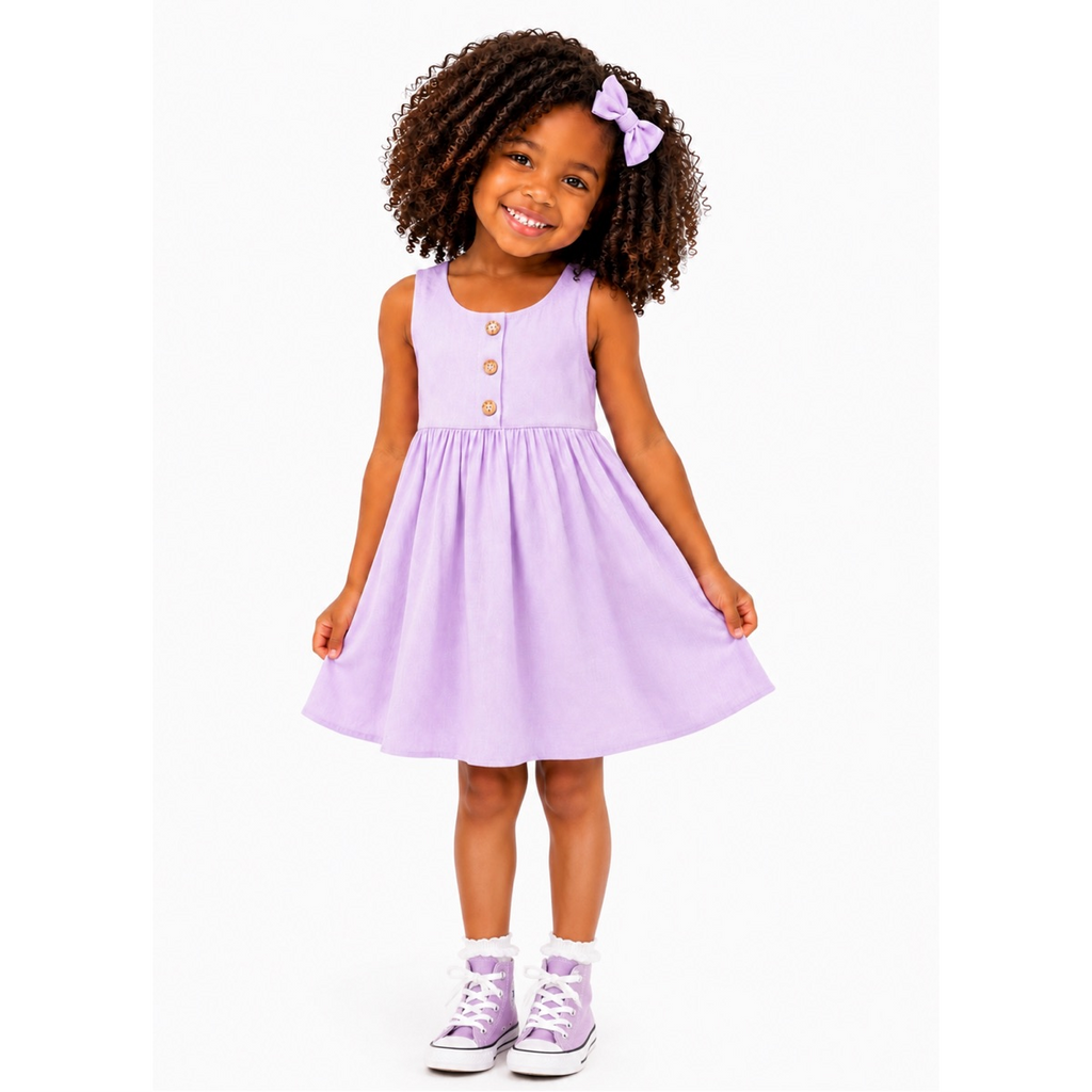 Kit Vestidos Liso Lilás