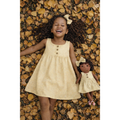Kit Boneca Bella Liso Amarelo
