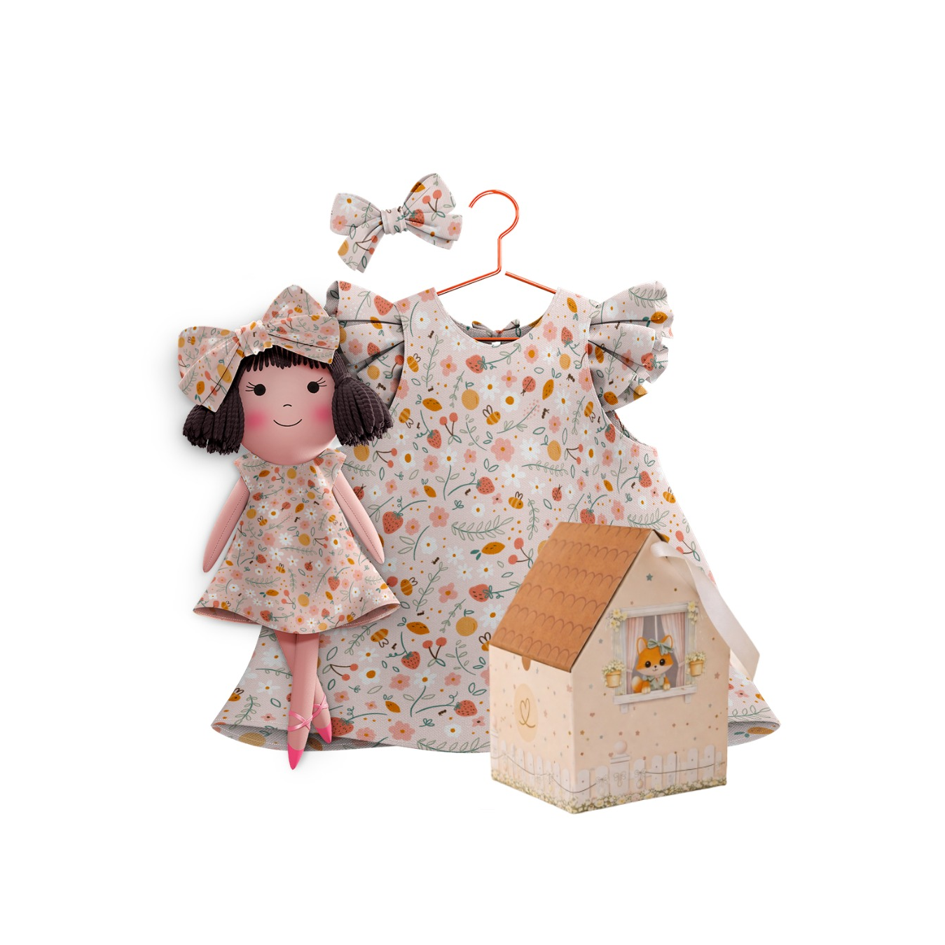 Kit Boneca Alice Pic-Nic