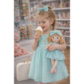 Kit Boneca Nina Liso Verde + Petit Case