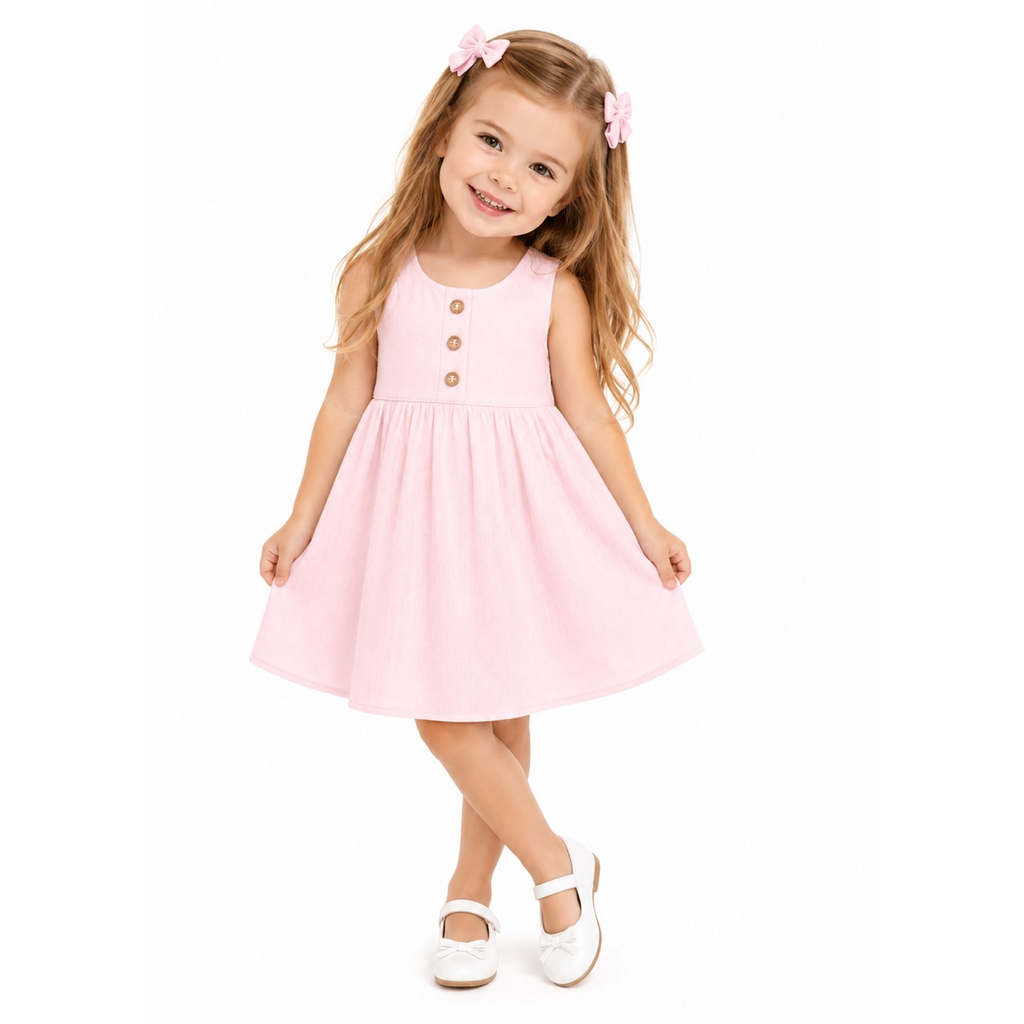Kit Vestidos Liso Rosa