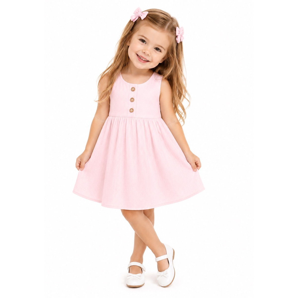 Kit Vestidos Liso Rosa